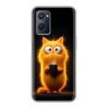 Дизайнерский силиконовый чехол для Realme 9i Смешной кот