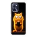 Дизайнерский силиконовый чехол для Realme C35 Смешной кот