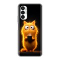 Дизайнерский силиконовый чехол для Tecno Pova 3 Смешной кот