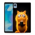 Дизайнерский силиконовый чехол для Realme Pad Mini Смешной кот