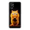 Дизайнерский силиконовый с усиленными углами чехол для OPPO A96 Смешной кот