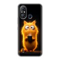 Дизайнерский силиконовый чехол для Itel A49 Смешной кот