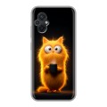 Дизайнерский силиконовый чехол для Xiaomi Poco M5 Смешной кот