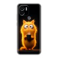 Дизайнерский силиконовый чехол для Xiaomi Redmi A1 Plus Смешной кот