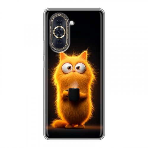 Дизайнерский пластиковый чехол для Huawei Nova 10 Смешной кот