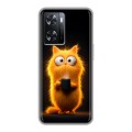 Дизайнерский силиконовый чехол для OPPO A57s Смешной кот