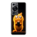 Дизайнерский силиконовый чехол для Huawei P60 Смешной кот