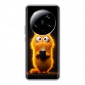 Дизайнерский силиконовый чехол для Xiaomi 13 Ultra Смешной кот