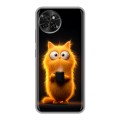 Дизайнерский силиконовый чехол для Itel S23 Смешной кот
