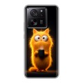Дизайнерский пластиковый чехол для Xiaomi 13T Смешной кот