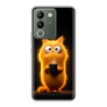 Дизайнерский силиконовый чехол для Vivo V29e Смешной кот