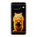 Дизайнерский силиконовый чехол для Google Pixel 8 Смешной кот