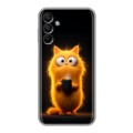 Дизайнерский силиконовый чехол для Samsung Galaxy A15 Смешной кот