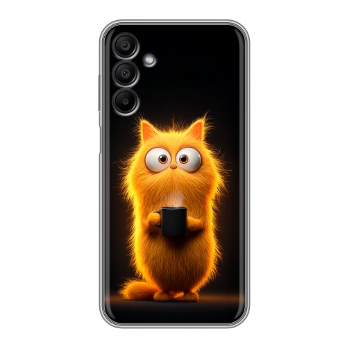 Дизайнерский силиконовый чехол для Samsung Galaxy A15 Смешной кот