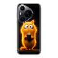 Дизайнерский силиконовый чехол для Huawei Pura 70 Pro Смешной кот