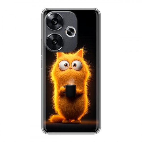 Дизайнерский силиконовый чехол для Xiaomi Redmi Turbo 3 Смешной кот