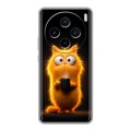 Дизайнерский пластиковый чехол для Vivo X100 Смешной кот