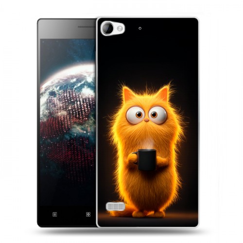 Дизайнерский пластиковый чехол для Lenovo Vibe X2 Смешной кот