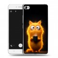 Дизайнерский пластиковый чехол для Lenovo S90 Смешной кот