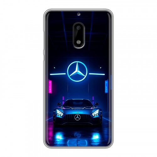 Дизайнерский пластиковый чехол для Nokia 6 Mercedes Мерседес