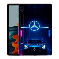 Дизайнерский силиконовый чехол для Samsung Galaxy Tab S7 Mercedes Мерседес