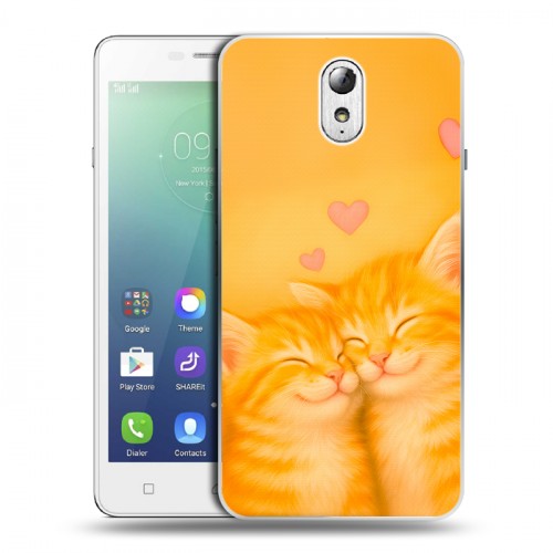 Дизайнерский силиконовый чехол для Lenovo Vibe P1m Милые котята