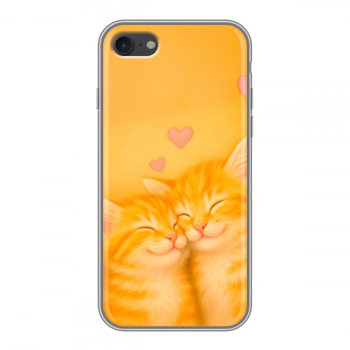 Дизайнерский силиконовый чехол для Iphone 7 Милые котята