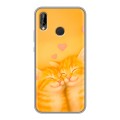 Дизайнерский силиконовый чехол для Huawei P20 Lite Милые котята