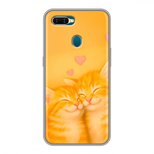 Дизайнерский силиконовый чехол для OPPO AX7 Милые котята