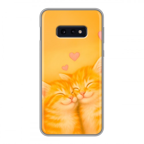 Дизайнерский силиконовый чехол для Samsung Galaxy S10e Милые котята