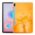 Дизайнерский силиконовый чехол для Samsung Galaxy Tab S6 Милые котята