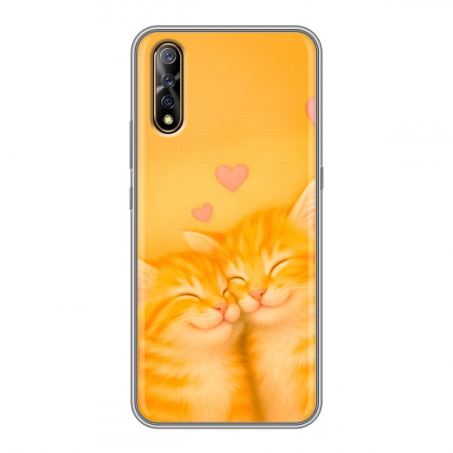 Дизайнерский силиконовый с усиленными углами чехол для Vivo V17 Neo Милые котята