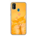 Дизайнерский силиконовый чехол для Samsung Galaxy M30s Милые котята