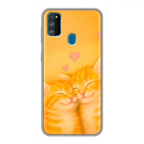 Дизайнерский силиконовый чехол для Samsung Galaxy M30s Милые котята