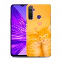 Дизайнерский силиконовый чехол для Realme 5 Милые котята