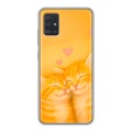 Дизайнерский силиконовый чехол для Samsung Galaxy A51 Милые котята