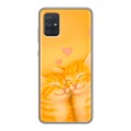 Дизайнерский силиконовый чехол для Samsung Galaxy A71 Милые котята
