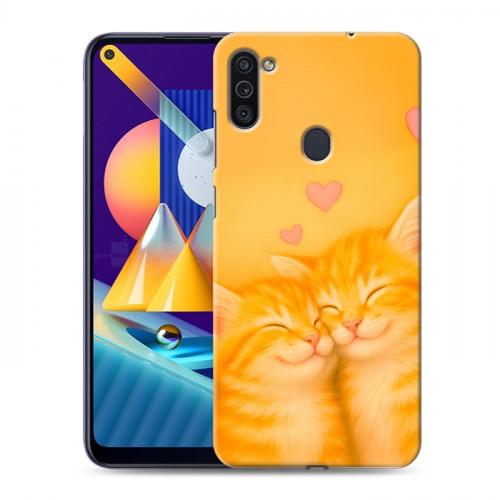Дизайнерский пластиковый чехол для Samsung Galaxy M11 Милые котята