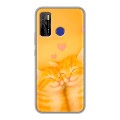 Дизайнерский силиконовый чехол для Tecno Camon 15 Милые котята