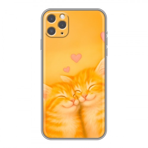 Дизайнерский силиконовый чехол для Iphone 12 Милые котята