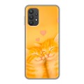 Дизайнерский силиконовый чехол для Samsung Galaxy A32 Милые котята