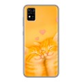 Дизайнерский силиконовый чехол для ZTE Blade A31 Милые котята