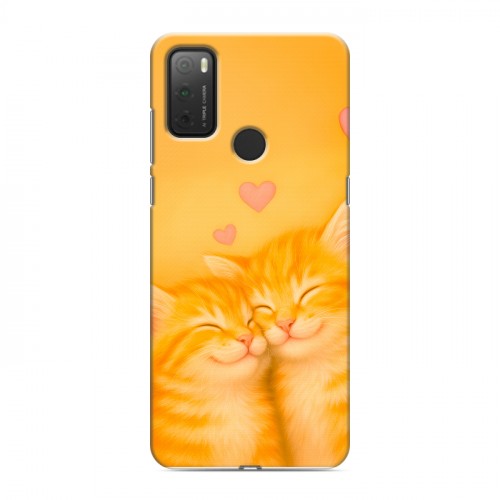 Дизайнерский силиконовый чехол для Alcatel 3L (2021) Милые котята