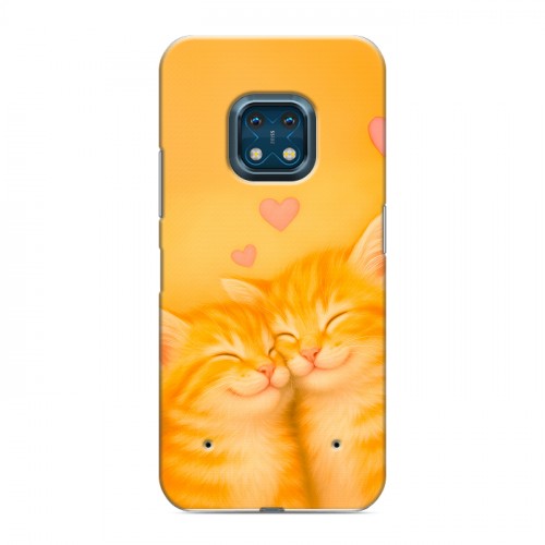 Дизайнерский силиконовый с усиленными углами чехол для Nokia XR20 Милые котята