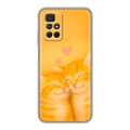 Дизайнерский силиконовый чехол для Xiaomi Redmi 10 Милые котята