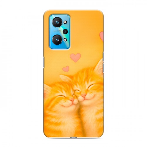 Дизайнерский силиконовый чехол для Realme GT Neo 2 Милые котята