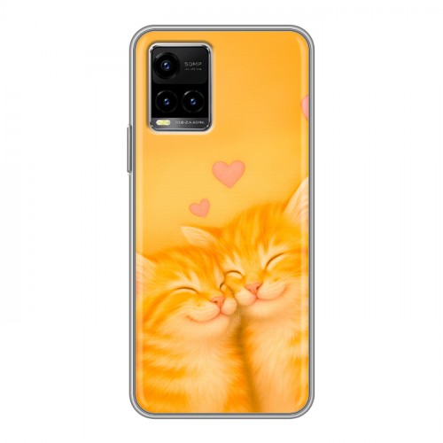 Дизайнерский силиконовый чехол для Vivo Y33s Милые котята