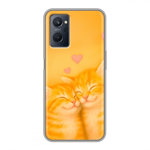 Дизайнерский силиконовый чехол для Realme 9i Милые котята