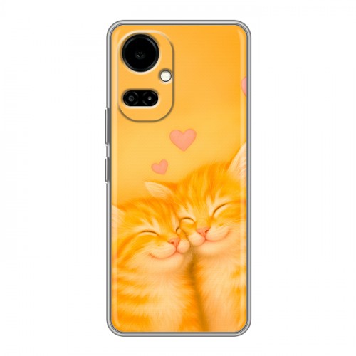 Дизайнерский силиконовый чехол для Tecno Camon 19 Милые котята
