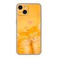 Дизайнерский силиконовый чехол для Iphone 14 Милые котята
